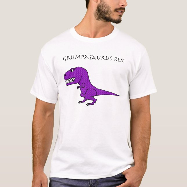 Texturerade Grumpasaurus Rex lilor Tröja (Framsida)