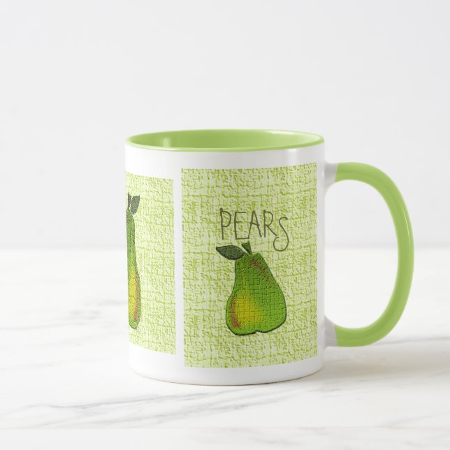 Texturerade kalkpäron mugg (Höger)