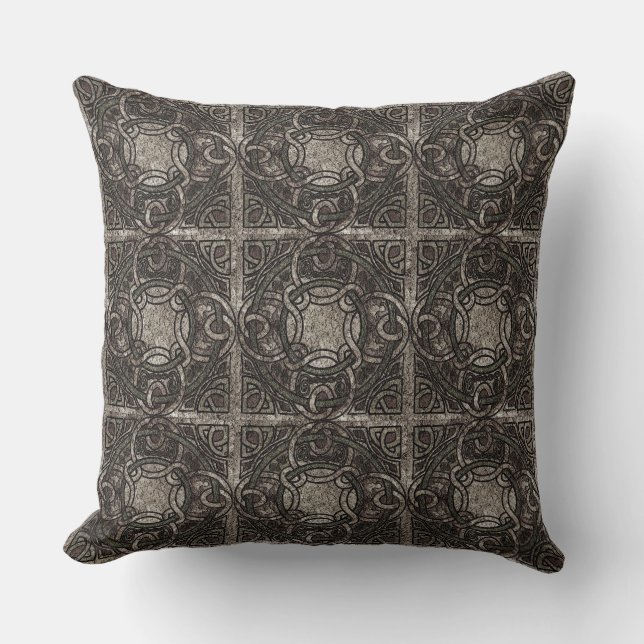 Texturerade keltiska knop Mönster Dekorativ kudde (Framsida)