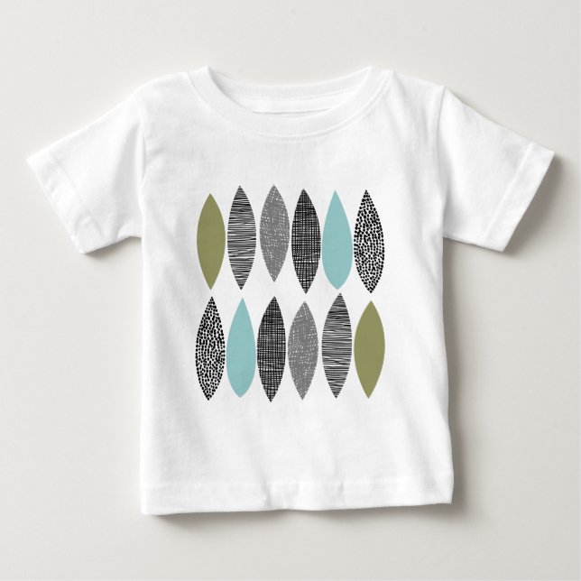 Texturerade Löv 01 Tee (Framsida)