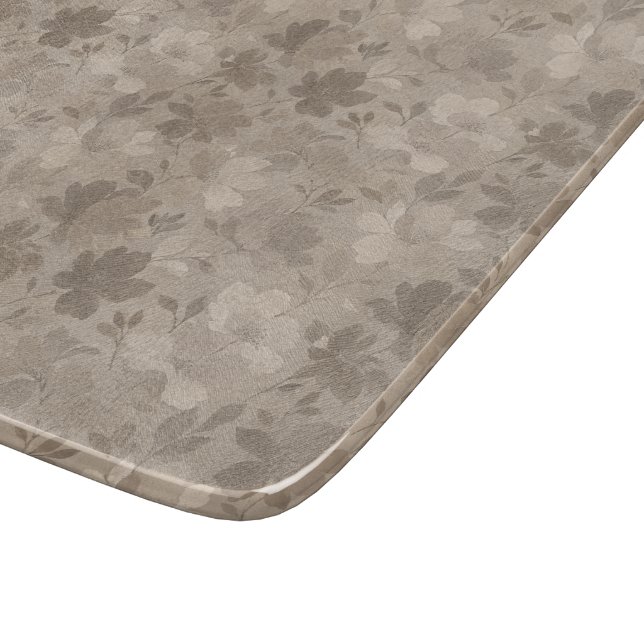Texturerade moderna blomstilsilhuetter (Hörn)