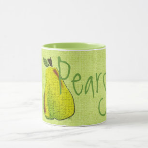Texturerade päron (kalk) Mugg