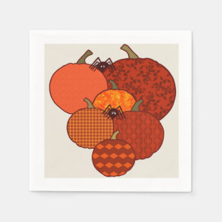 Texturerade pumpor med fuzzy spiders pappersservett