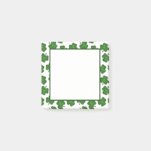 Texturerade Shamrocks Notes