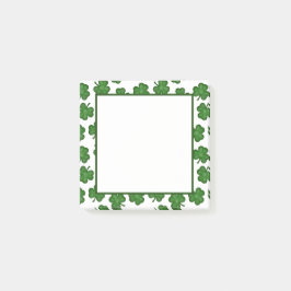 Texturerade Shamrocks Notes Post-it Block