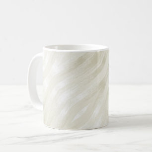 Texturerat ädelbeige och vitt kaffemugg