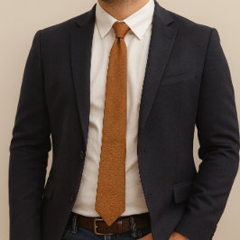 Texturerat Faux Leather Ginger Neck Tie Slips