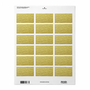 Texturerat Fauxguld omkullkastar bakgrund Adressetikett