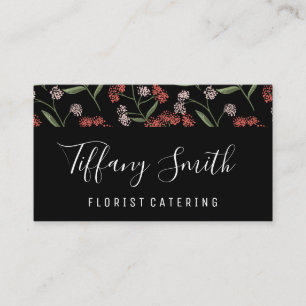 Texturerat Flower Mönster Visitkort