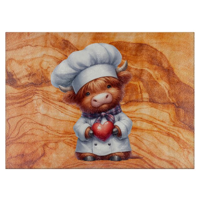 Texturerat glas med konfektion av högland (Framsidan)