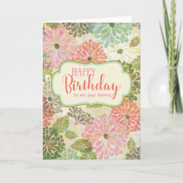 Texturerat Grattis på födelsedagen-kort för Blommi Kort