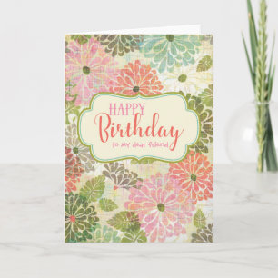 Texturerat Grattis på födelsedagen-kort för Blommi Kort