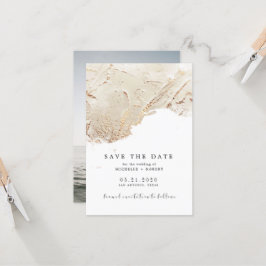 Texturerat guldfoto spara datuminbjudan inbjudningar