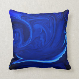 Texturerat handgjort för koboltblått bakgrund kudde