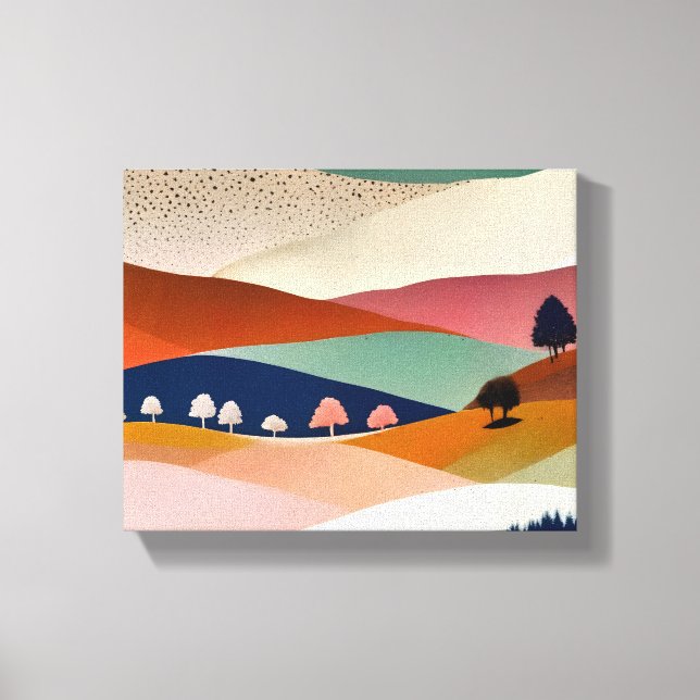 Texturerat liggande canvastryck (Framsida)