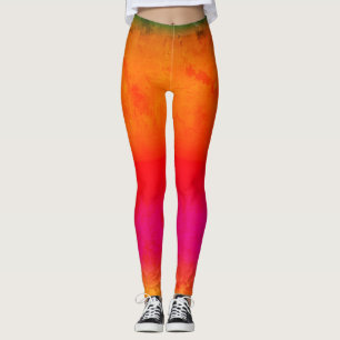 Texturerat ljusa färger på damasker leggings