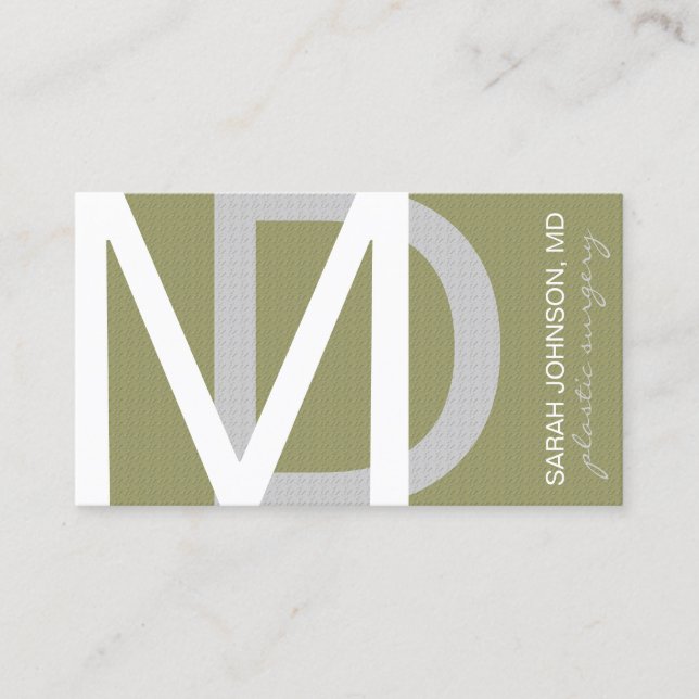 Texturerat medicinskt Doktor-VAL BAKGRUND FÄRG Visitkort (Framsida)