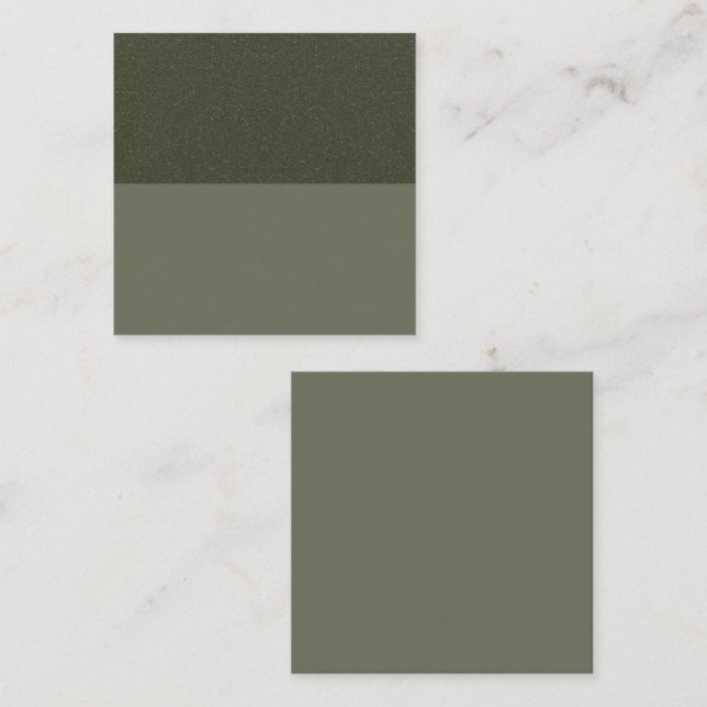 Texturerat Mossgrönt Kampanjkort – Anpassa Rabattkort (Fram/baksida)