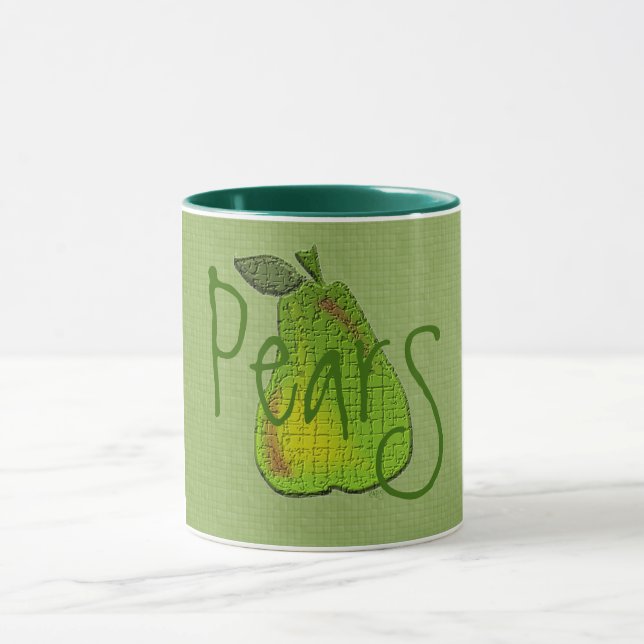 Texturerat Pear Tiled Mugg (Center)