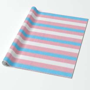 Texturerat Pridet Transgender Flagga Färg Rand Presentpapper