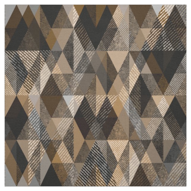 Texturerat rombbrunt med beige tyg (Provkarta)