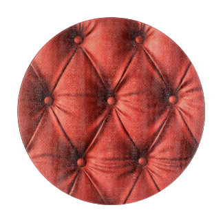 Texturerat rött läder: Detaljerat material på nära