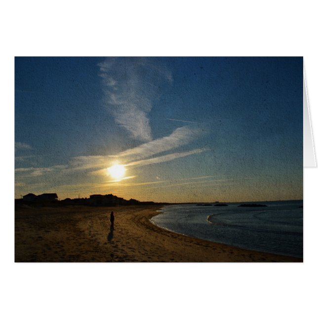 Texturerat Sunset av Shirley Taylor Hälsningskort (Framsidan Horizontal)