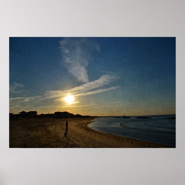 Texturerat Sunset av Shirley Taylor Poster (Framsidan)