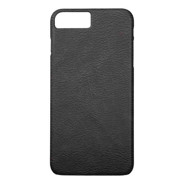 Texturerat svart läder Case-Mate iPhone skal (Baksida)