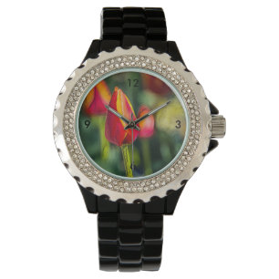 Texturerat tulip Garden Armbandsur