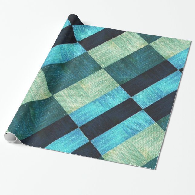 Texturerat utseende av träemballering pappert presentpapper (Utrullad)