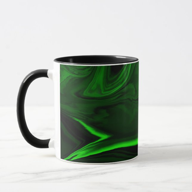texturgröna malakitsten samlingar mugg (Vänster)