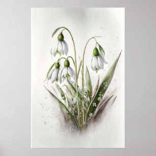 Textutskrift av vit snurrare Poster