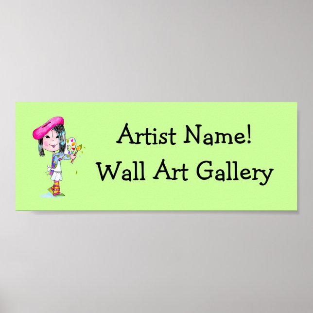 Textutskrift i konstgalleriet poster (Framsidan)