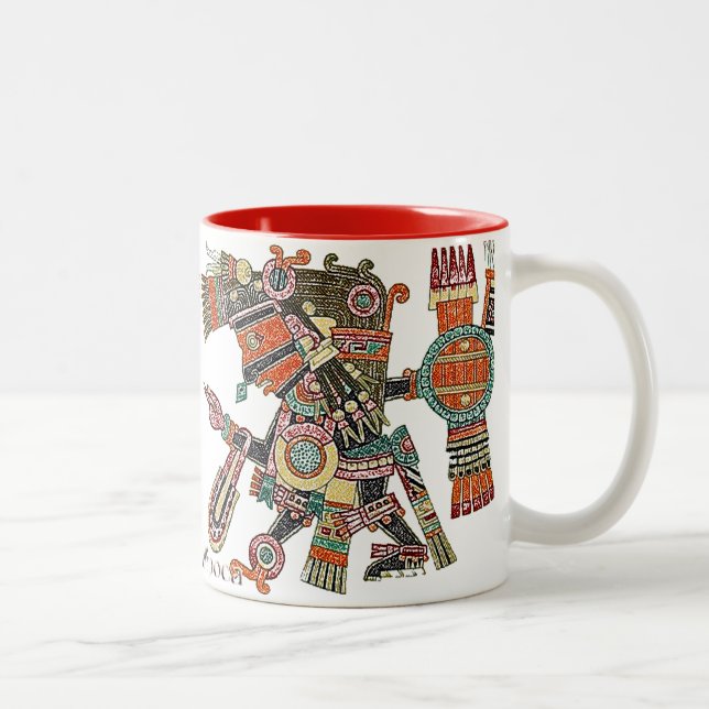 Tezcatlipoca - röka speglar Två-Tonad mugg (Höger)
