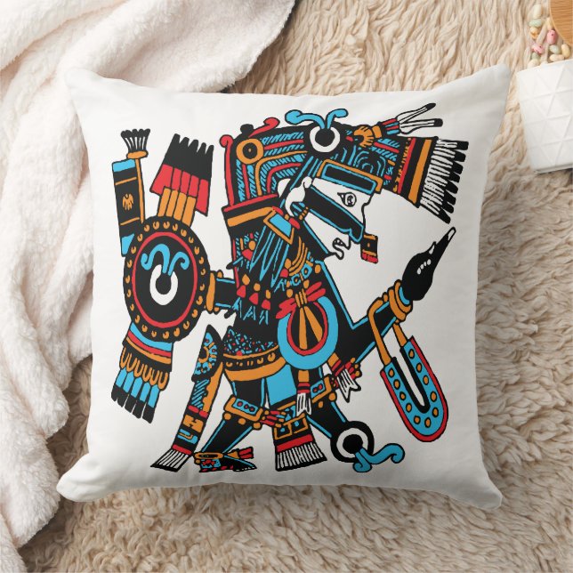 Tezcatlipoca – Rökande Spegel Herren över natthiml Kudde (Filt)