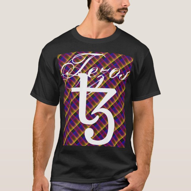 TEZOS CRYPTO VALRENCY T-Shirt (Framsida)