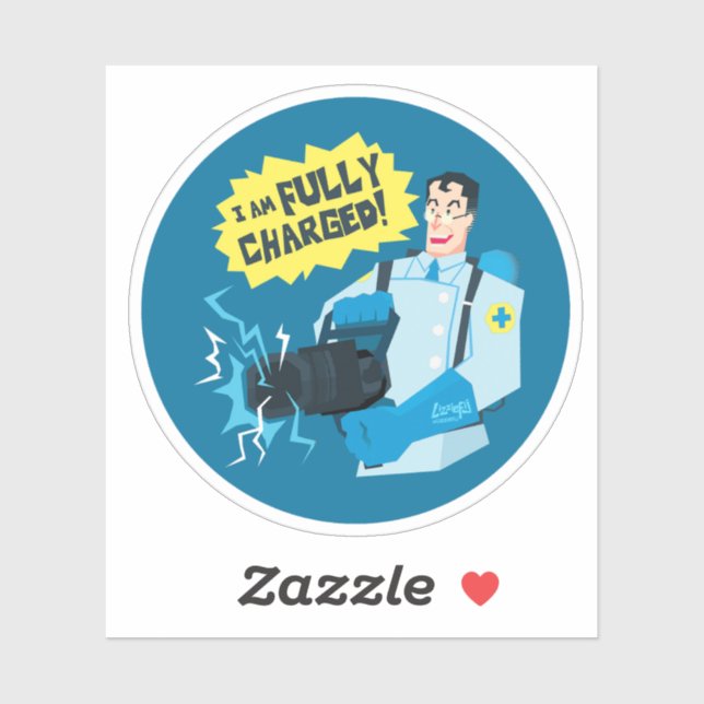 TF2 Medimetiskt fullt laddad dekaldeett Klistermärken (Ark)