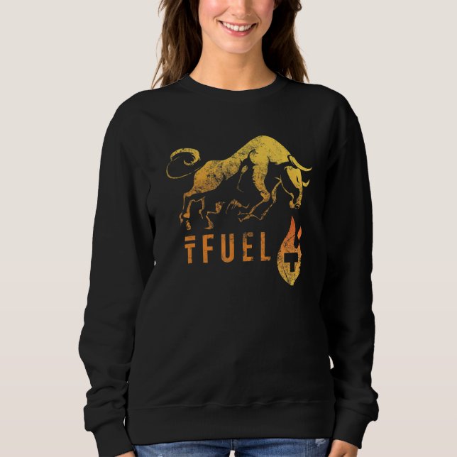 TFUEL värmer upp BULLRUN! Theta Fuel Crypto Bl T Shirt (Framsida)