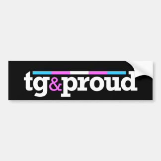 Tg&proud svart bildekal