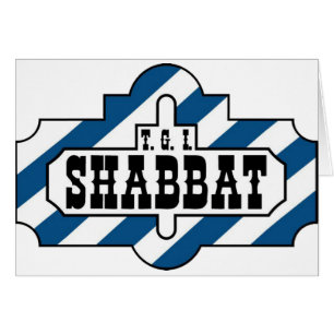TGI SHABBAT HÄLSNINGSKORT