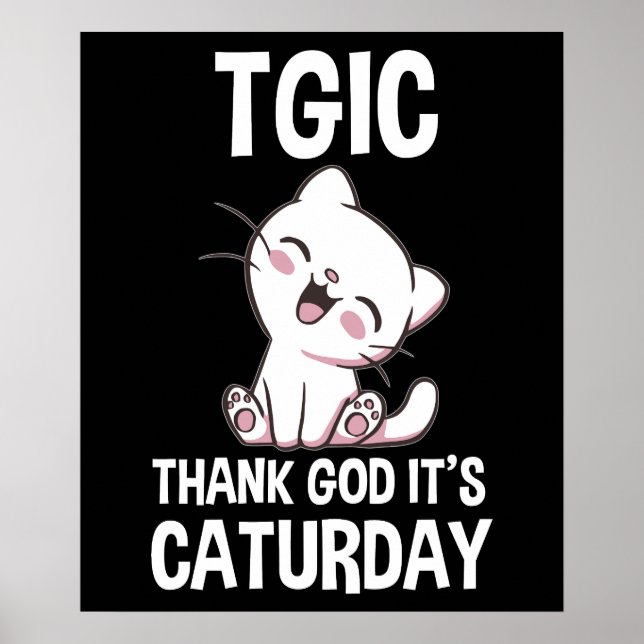 TGIC Tack Gud Det Är Kattursdag Poster (Framsidan)