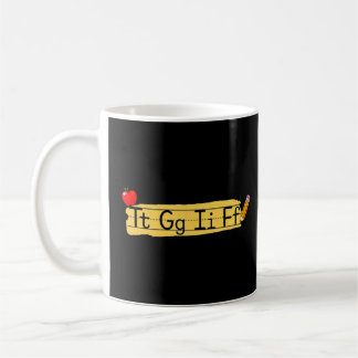 TGIF Alphabet Gudskelov.. Det är Fredag Lärare Wee Kaffemugg