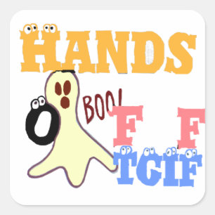 TGIF fredag FÄRG.png Fyrkantigt Klistermärke