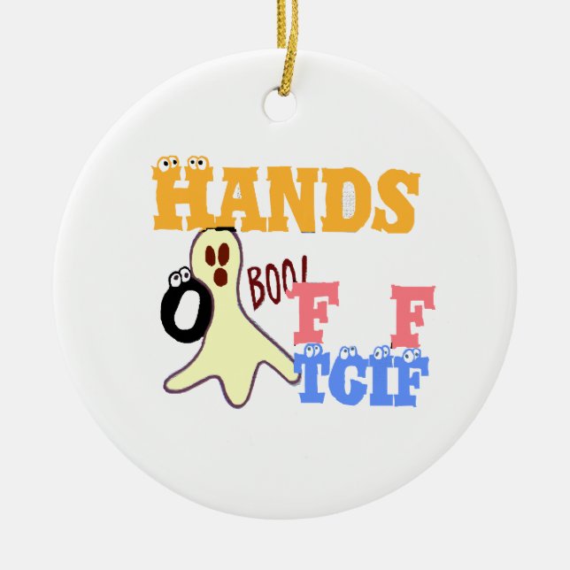 TGIF fredag FÄRG.png Julgransprydnad Keramik (Framsidan)