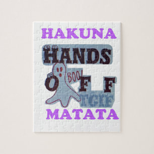 TGIF Hakuna Matata Hände bort Boo Roligt Ansikte Pussel