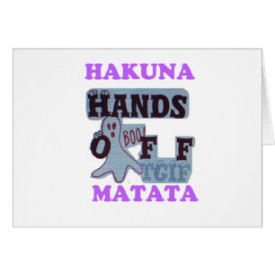 TGIF Hakuna Matata Händer av Boo Funny Ansikte Hälsningskort