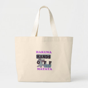 TGIF Hakuna Matata Händer av Boo Funny Ansikte Jumbo Tygkasse
