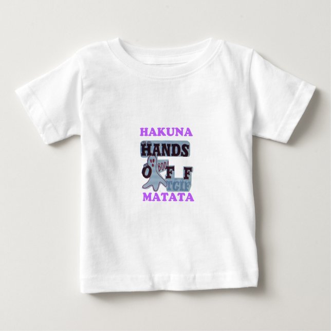 TGIF Hakuna Matata Händer av Boo Funny Ansikte T Shirt (Framsida)