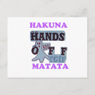 TGIF Hakuna Matata Händer av Boo Funny Ansikte Vykort